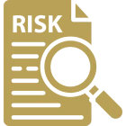 Analyzing risk concept illustration